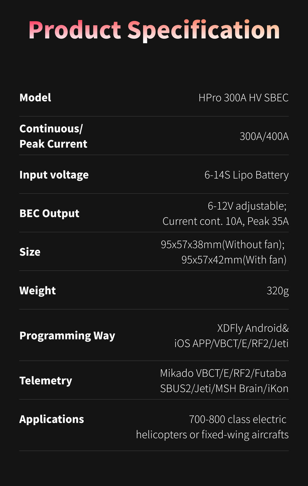 XDFly 300 Amp