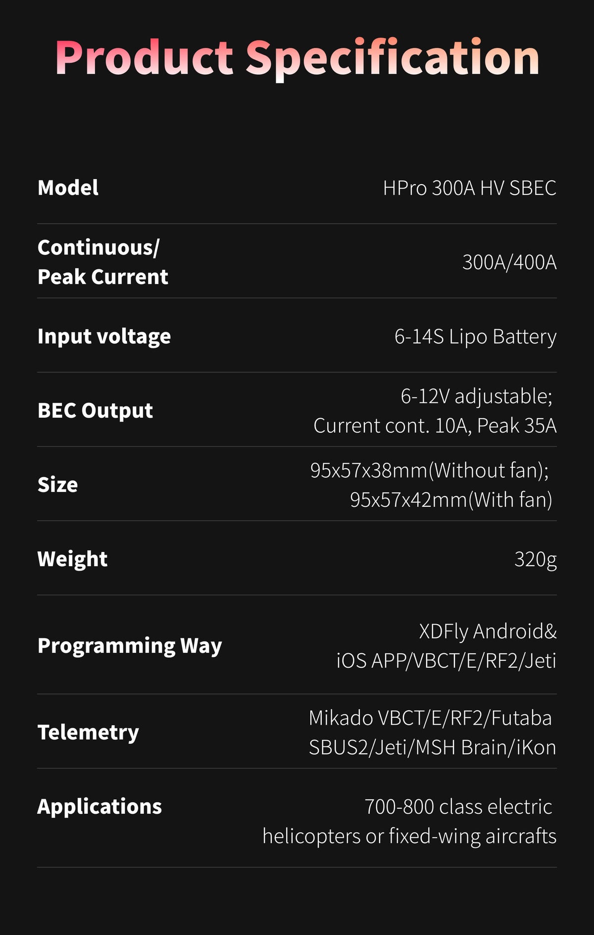 XDFly 300 Amp