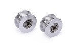 Guide wheels with bearings
