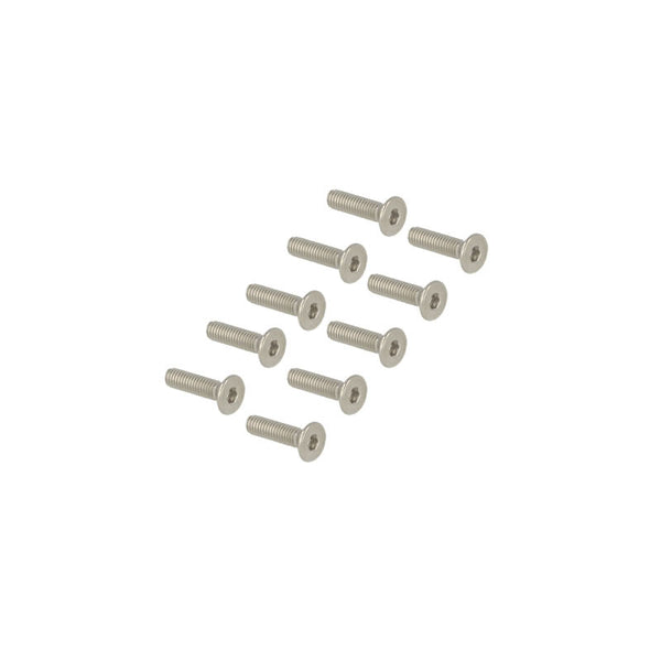 Flat head stainless bolt M3x12