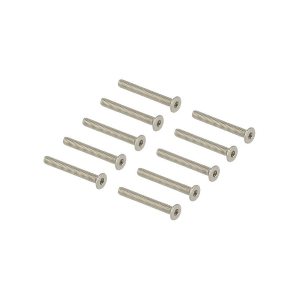 Flat head stainless bolts M3x25